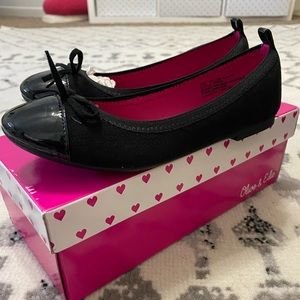 Olive&Edie | Girls | Ballet Flat | Black w/bow | size 3